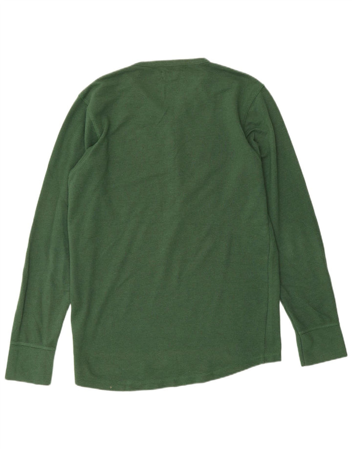 JACK & JONES Hombre Top Manga Larga Verde Medio