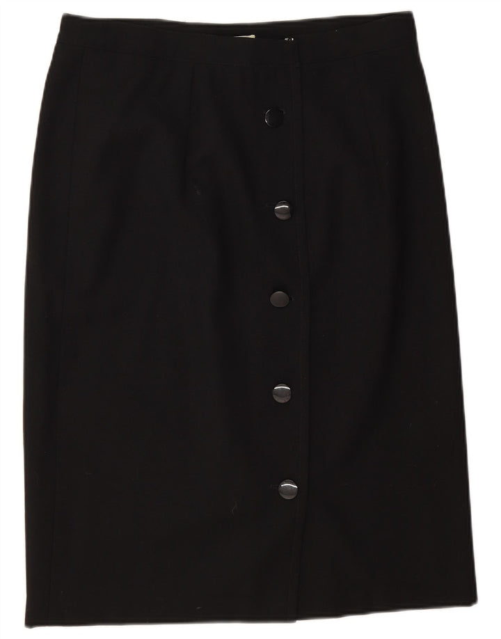 Falda recta Valentino para mujer IT 46 Large W32 Lana negra