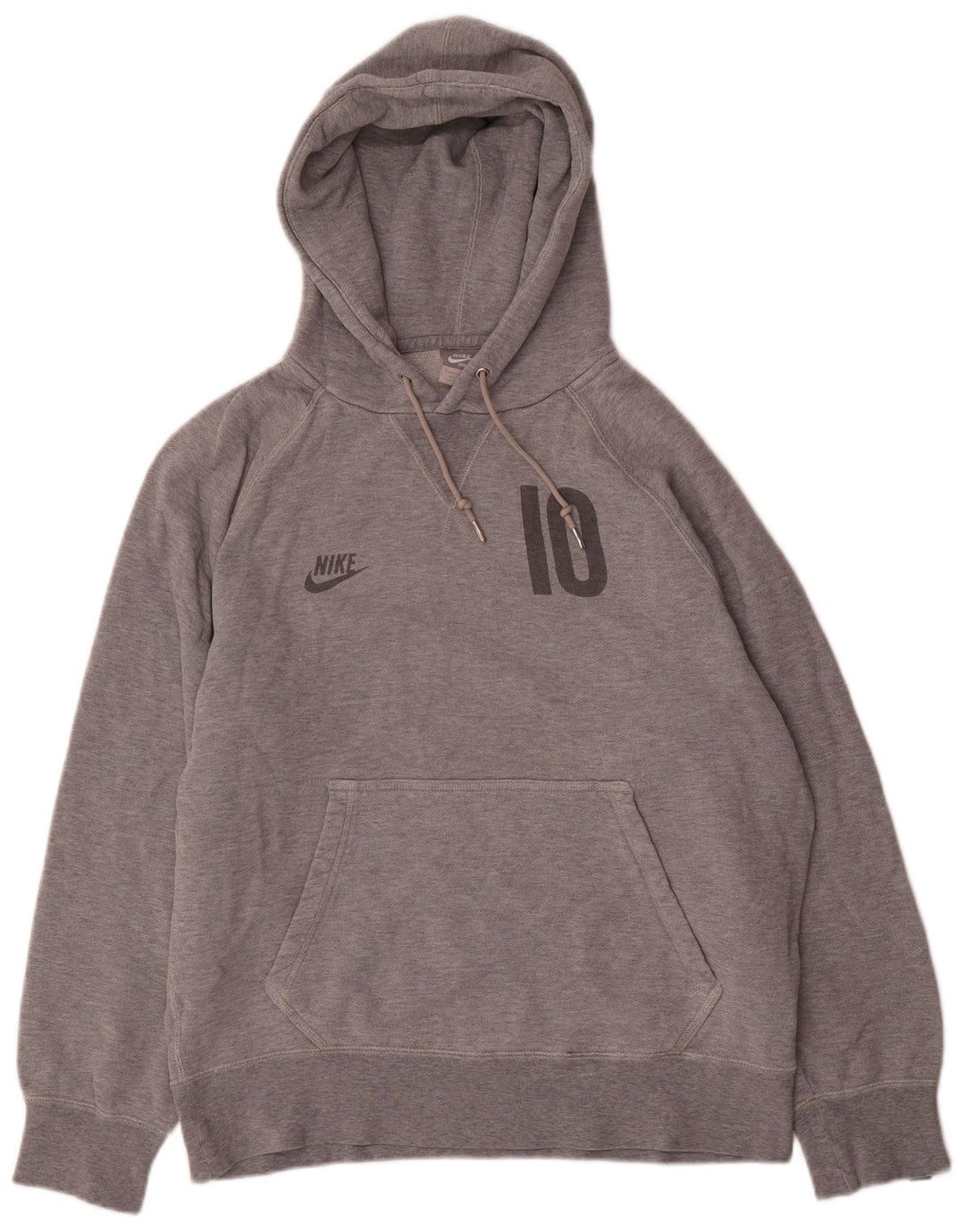 Nike Jersey con capucha gráfica para hombre, talla pequeña, algodón gris
