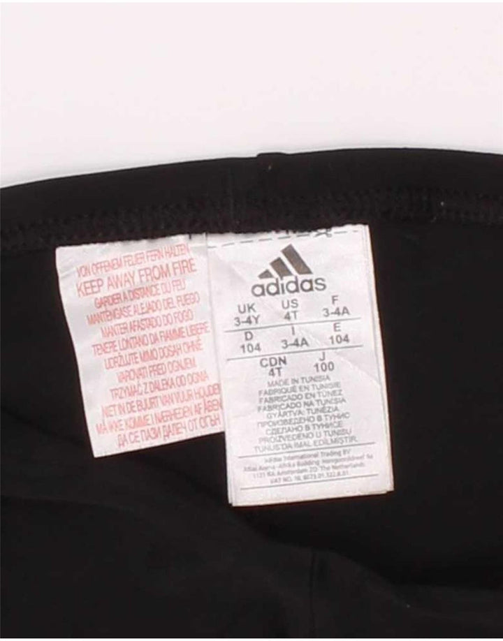 Adidas Pantalón corto deportivo para niño 3-4 años Negro Poliéster