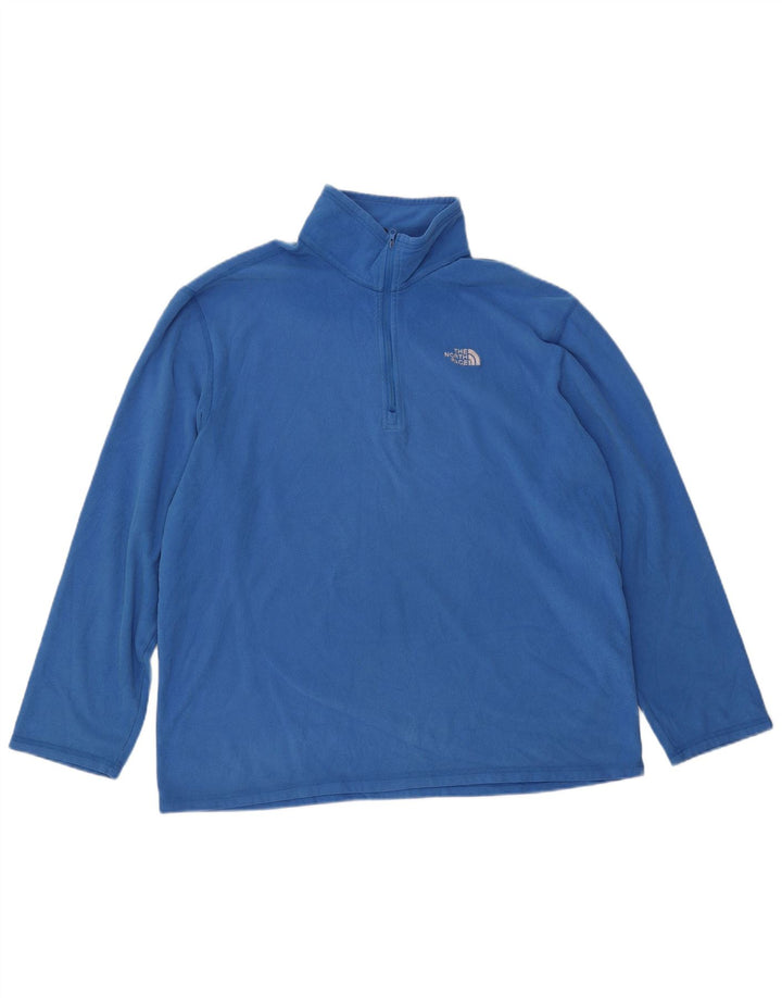 THE NORTH FACE Jersey polar con cuello y cremallera para hombre XL Poliéster azul
