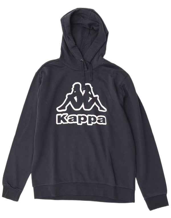 Kappa Hombre Graphic Sudadera con Capucha Jumper XL Azul Marino Algodón