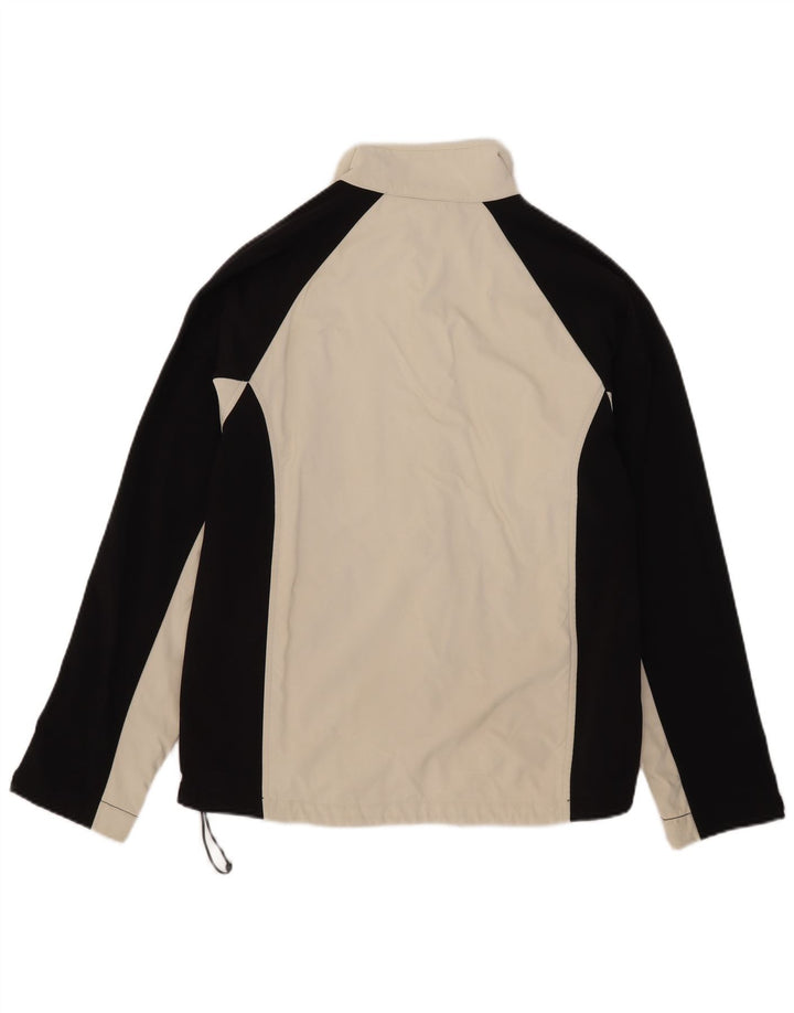 Gebomaountain Chaqueta de chándal para hombre con bloques de color blanco roto medio