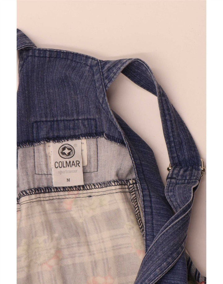 Colmar Minivestido Peto para Mujer UK 40 Mediano Azul Marino Cuadros Algodón