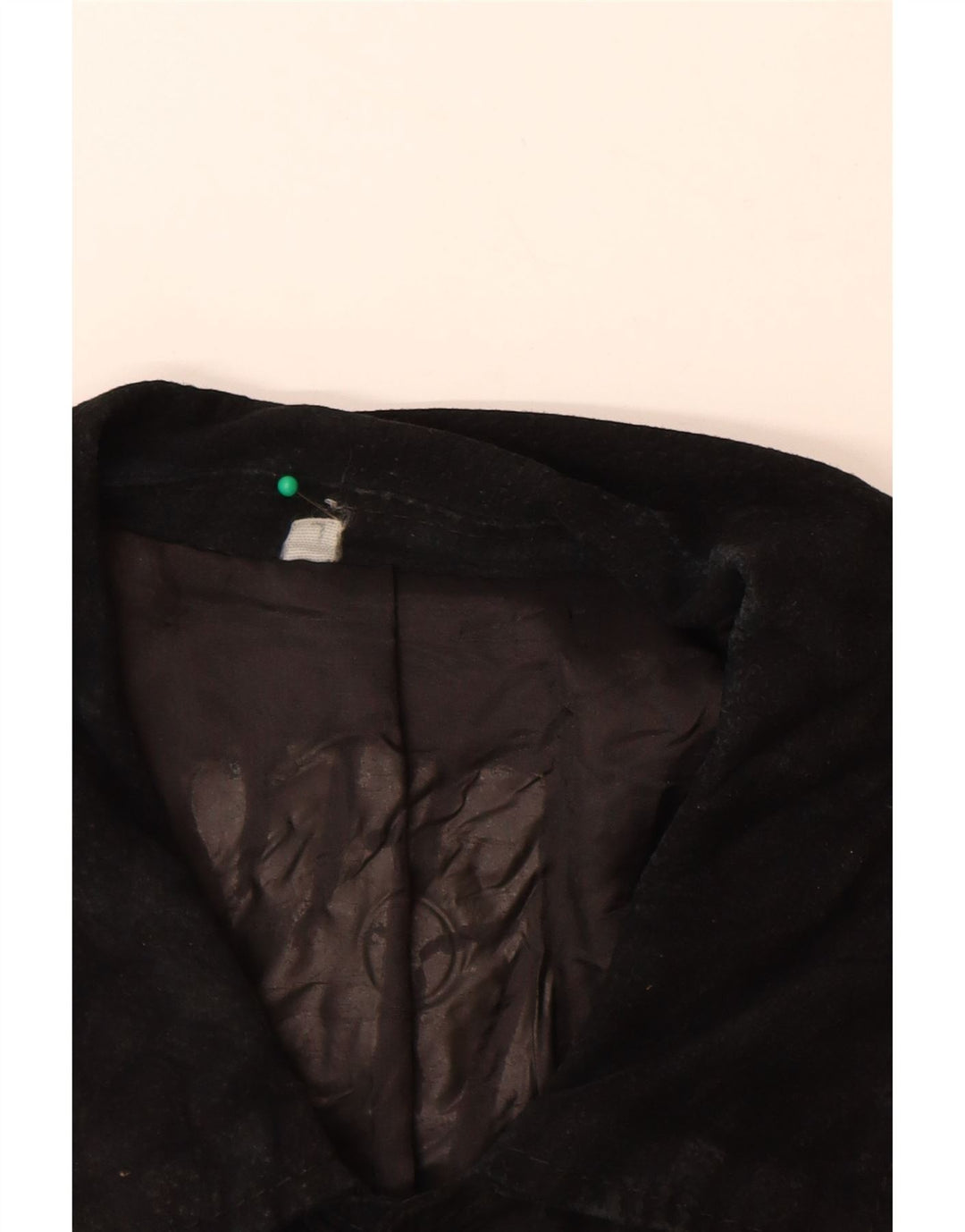 VINTAGE Chaqueta de ante para hombre Reino Unido 40 Grande Negro