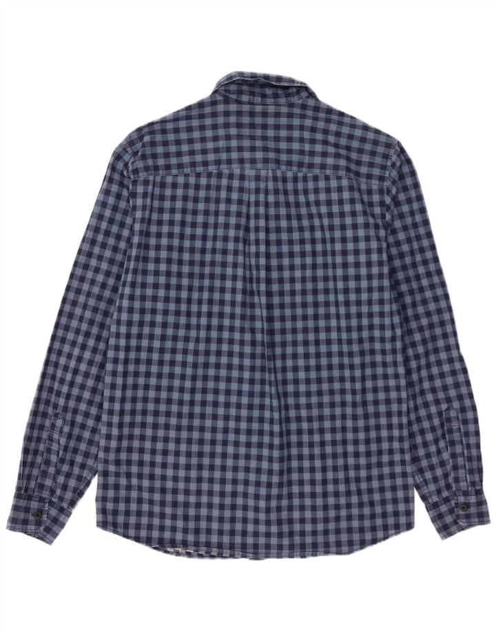 Camisa ajustada Jack & Jones para hombre a cuadros azul medio