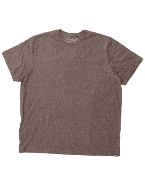 EDDIE BAUER Camiseta Hombre Top XL Gris Algodón