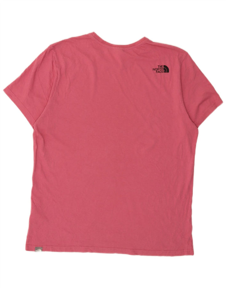 The North Face - Camiseta para hombre, talla grande, algodón rosa