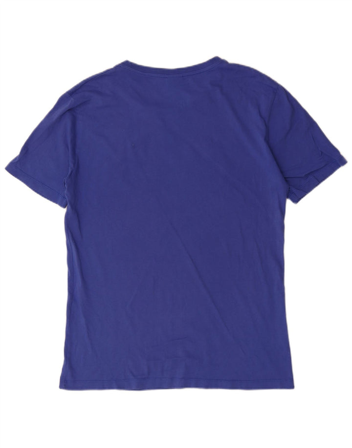 Gaelle - Camiseta gráfica para hombre, talla pequeña, azul