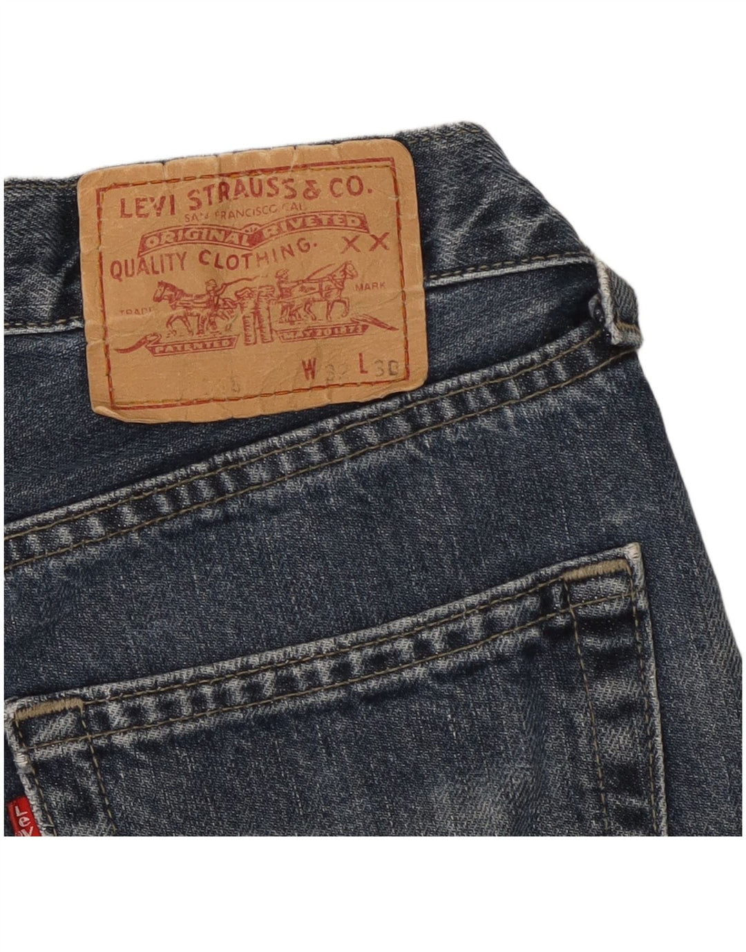 Vaqueros rectos Levi's para hombre W32 L26 Algodón azul