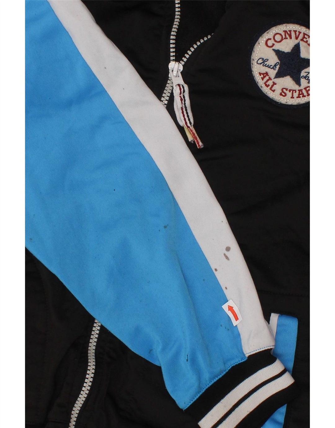 CONVERSE Chaqueta de chándal para niños 10-11 años Mediana Negro Colorblock