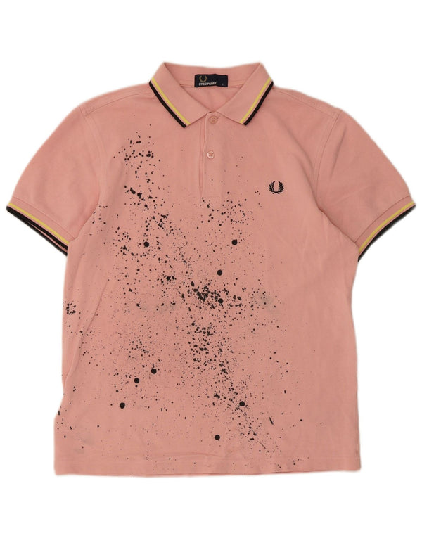Polo Fred Perry Para Hombre Algodón Tie Dye Rosa Pequeño