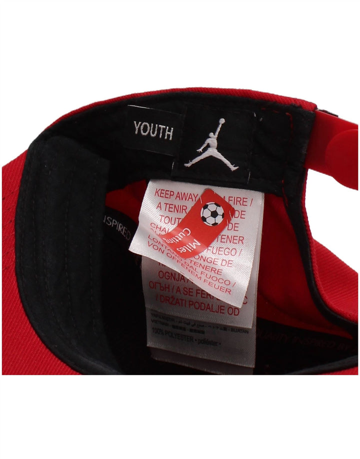 Jordan Boys Graphic Snapback Gorra Talla única Poliéster rojo