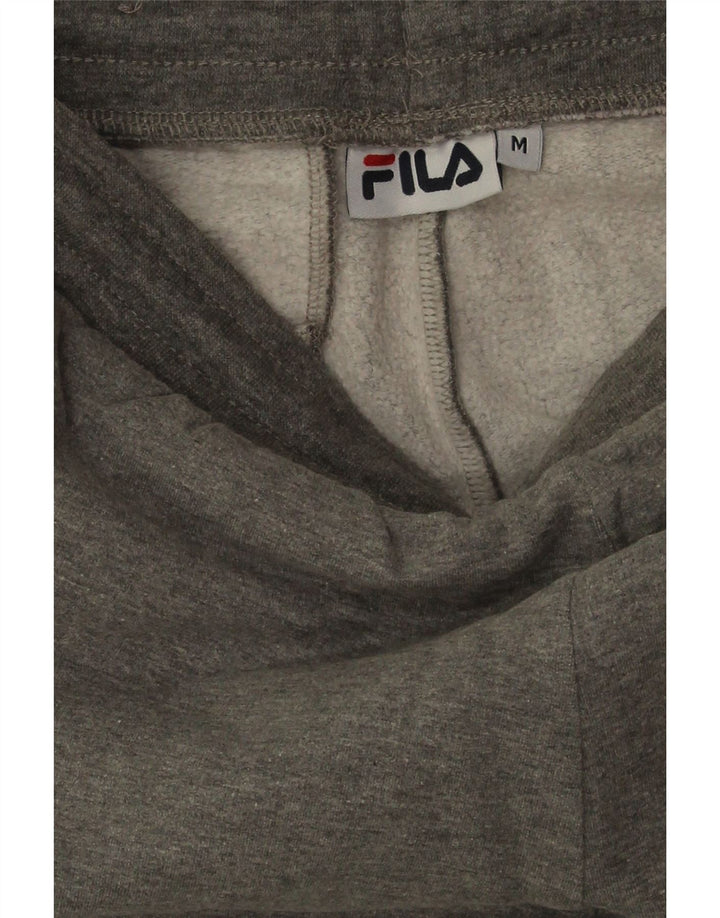 Fila Hombre Pantalones De Chándal Gráfico Joggers De Algodón Gris Medio