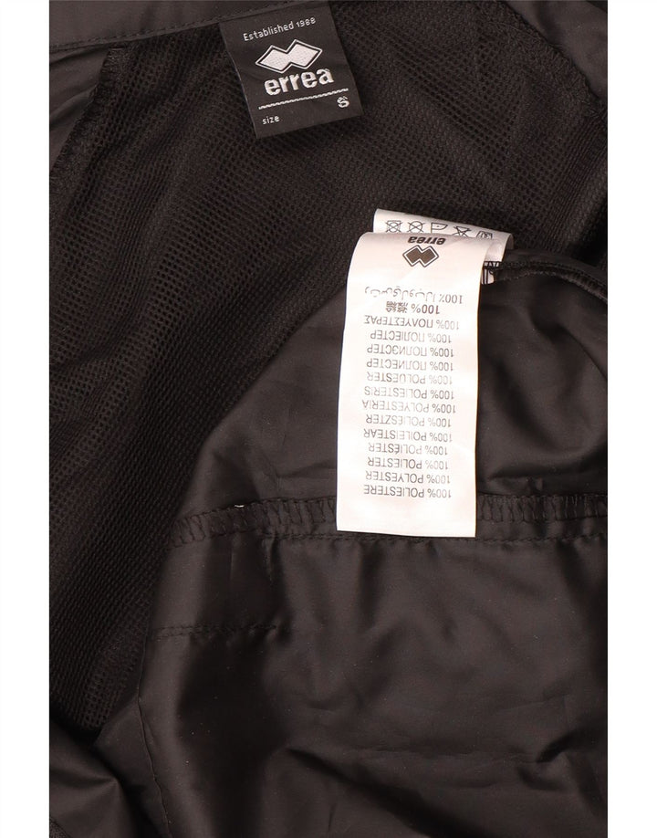 Errea Chaqueta impermeable gráfica para hombre UK 36 Small Poliéster negro