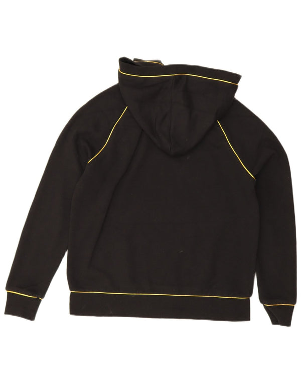 True Religion Jersey con capucha extragrande para mujer UK 6 XS Algodón negro