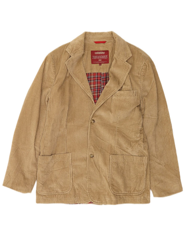Carrera Chaqueta Blazer de Pana con 2 Botones para Hombre UK 40 Large Beige