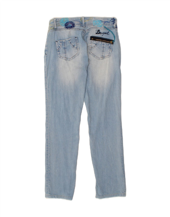 DESIGUAL Womens Straight Jeans W26 L28 Blue Vintage Desigual and Second-Hand Desigual from Messina Hembry 