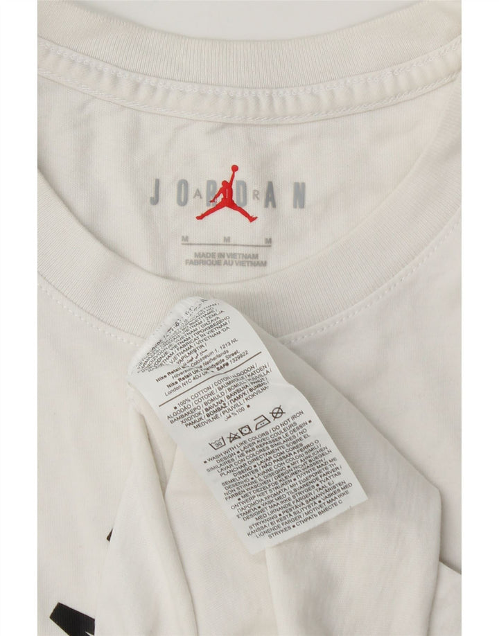 JORDAN Camiseta gráfica para hombre Top Medium White Cotton