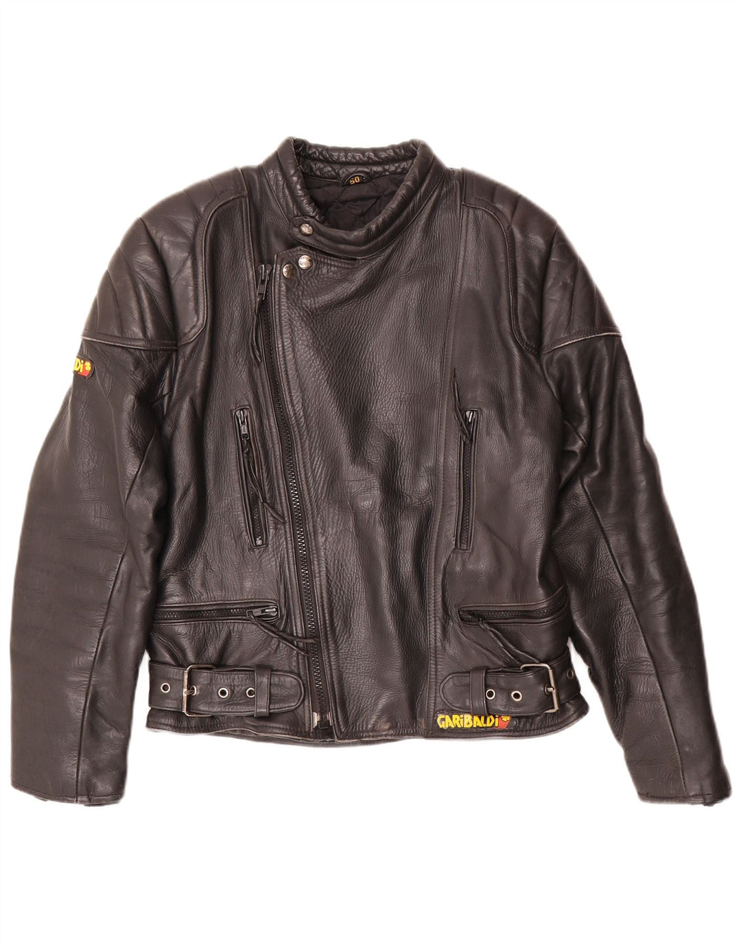 Garibaldi Chaqueta de motociclista de cuero para hombre EU 40 Medium Black