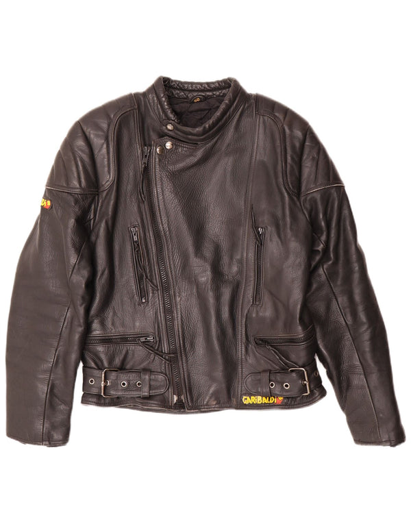 Garibaldi Chaqueta de motociclista de cuero para hombre EU 40 Medium Black