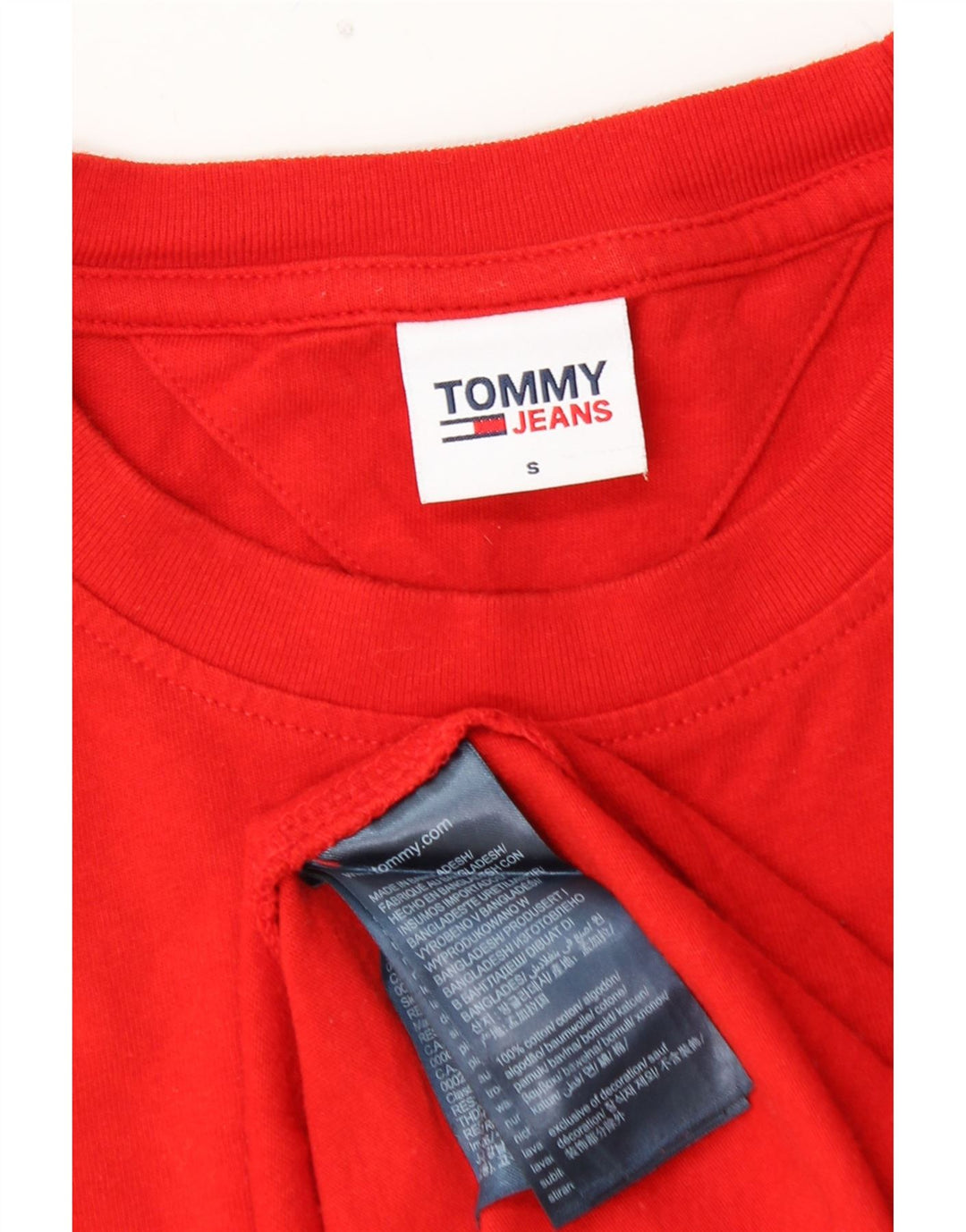 TOMMY HILFIGER Camiseta gráfica para hombre Top Small Red Cotton