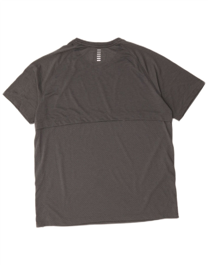 Under Armour Camiseta ajustada para hombre, talla grande, gris