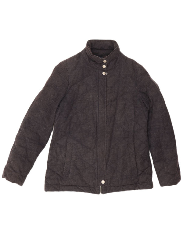 Crew Clothing Chaqueta acolchada extragrande para mujer UK 10 Small Algodón negro