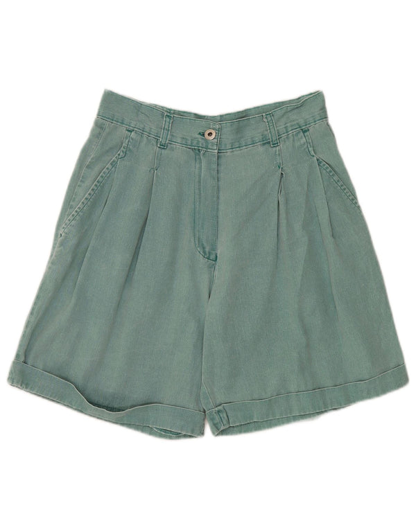 Mash Pantalones cortos casuales pegados para mujer IT 46 Large W32 Algodón verde