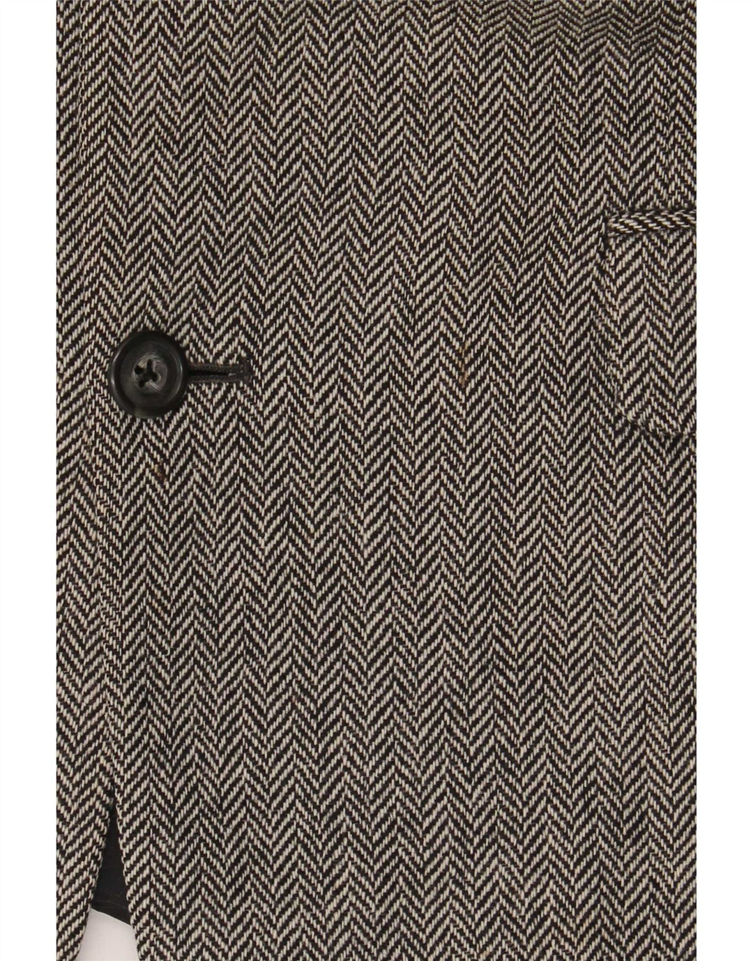 Marks & Spencer Chaqueta tipo blazer de 2 botones para hombre UK 42 Large Grey Herringbone