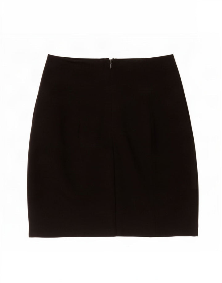 Zara Mujer Minifalda Pequeña W26 Algodón Negro