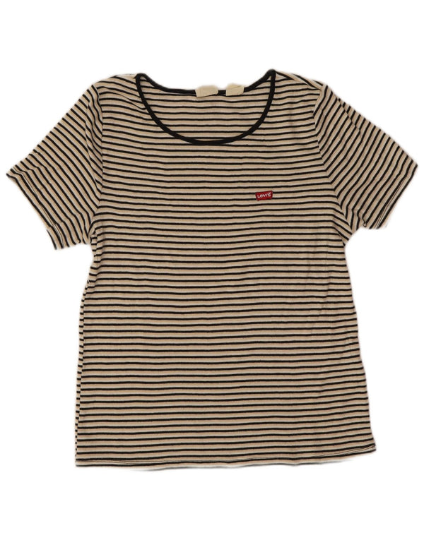 Levi's Camiseta para Mujer Top UK 40 XL Multicolor Rayas