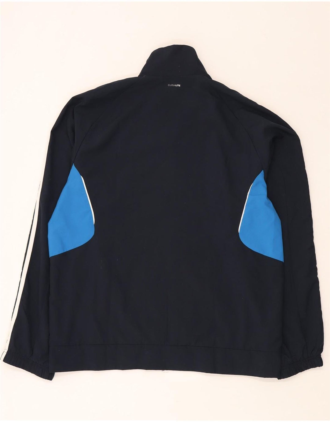 Adidas Mens Climalite Chándal Top Chaqueta Grande Azul Marino Colorblock