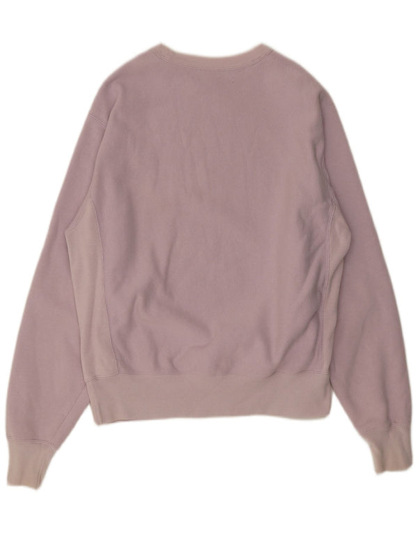 Champion Sudadera de gran tamaño para mujer, jersey UK 44, algodón morado mediano