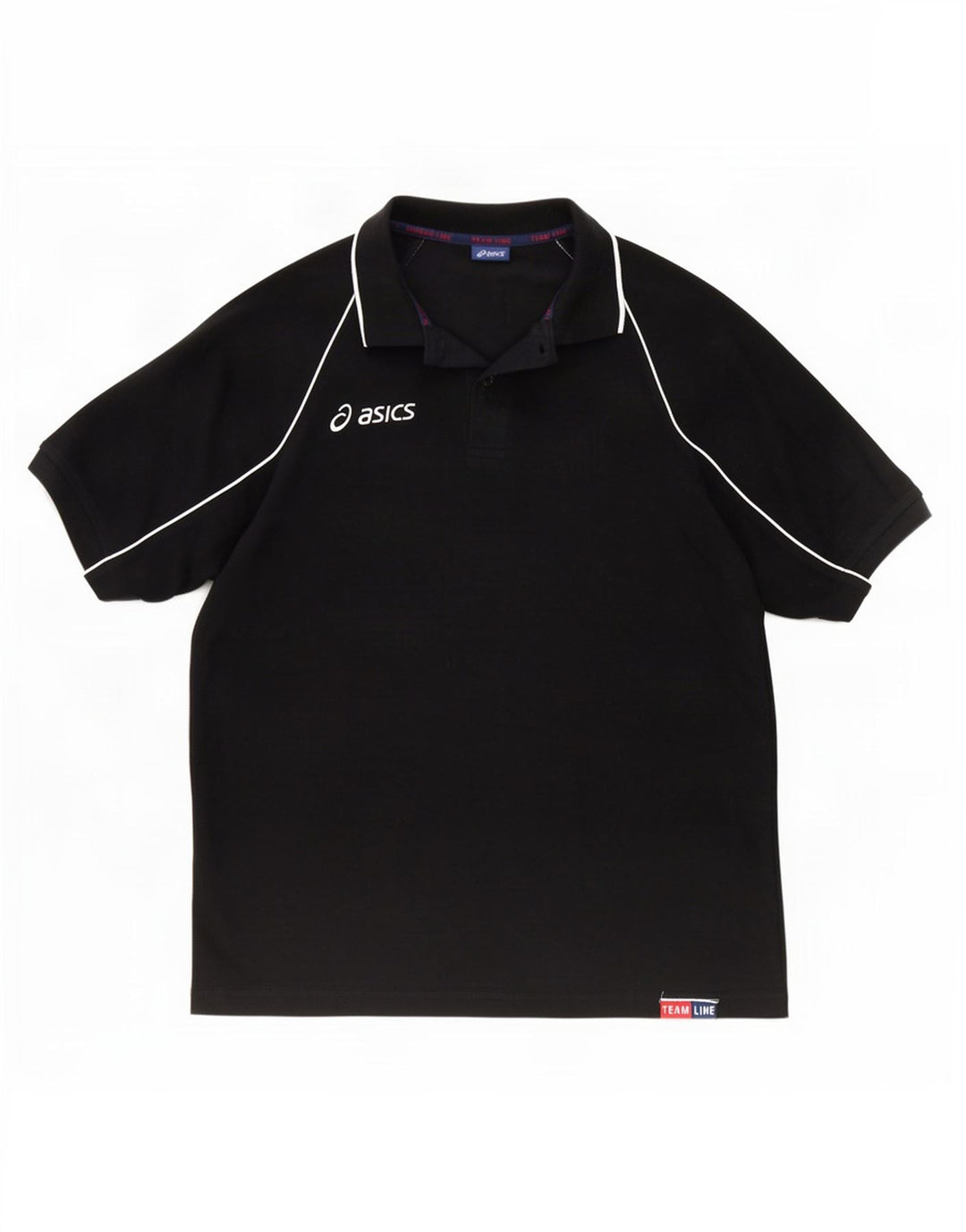 Polo Asics Hombre XL Algodón Negro