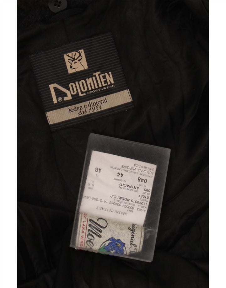 Dolomiten Abrigo Cruzado Mujer IT 48 XL Lana Virgen Gris