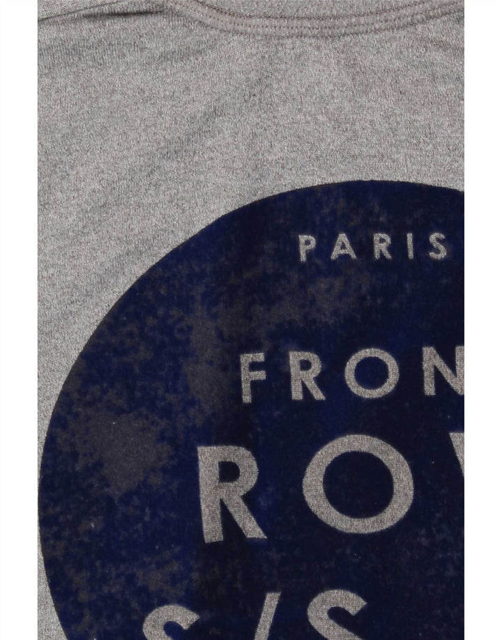 Zara Mujer Gráfico Sudadera De Gran Tamaño Jersey Reino Unido 10 Pequeño Gris