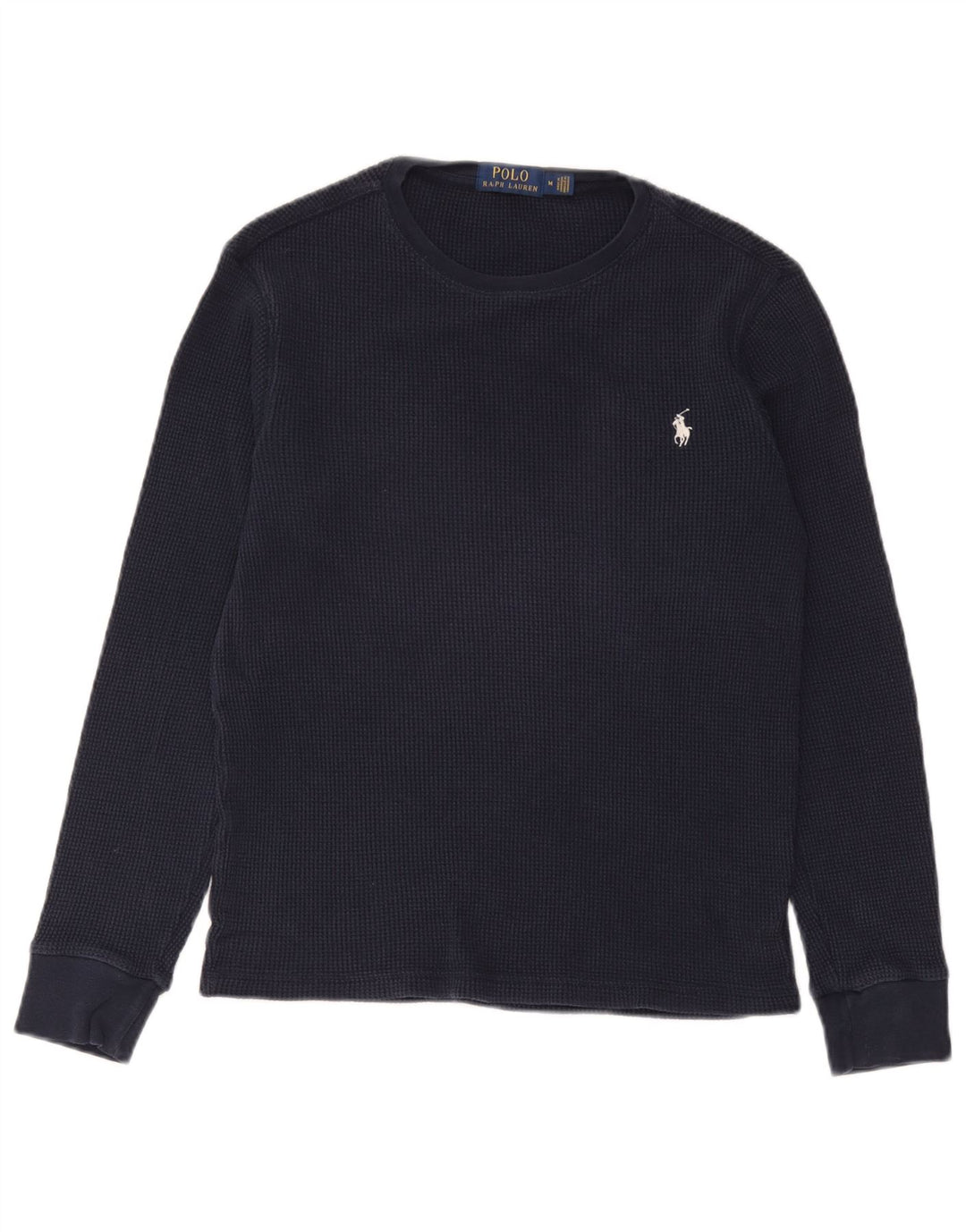 Polo Ralph Lauren Hombre Top Manga Larga Medio Azul Marino Algodón