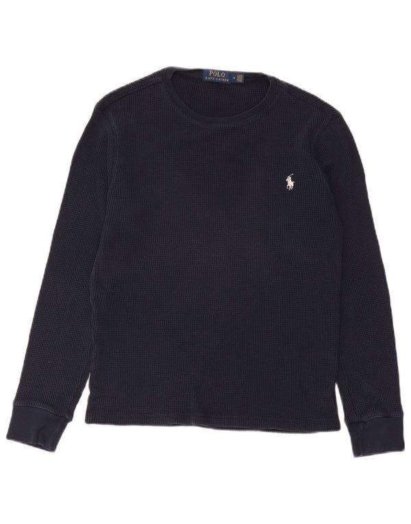 Polo Ralph Lauren Hombre Top Manga Larga Medio Azul Marino Algodón