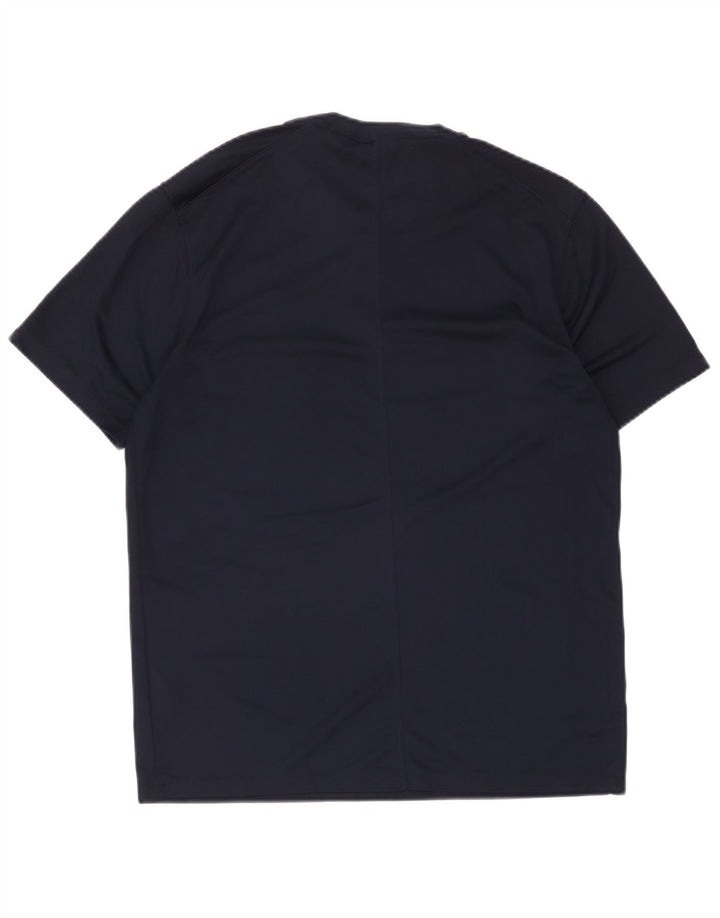 Camiseta Nike Dri Fit para hombre Top medio azul marino Poliéster