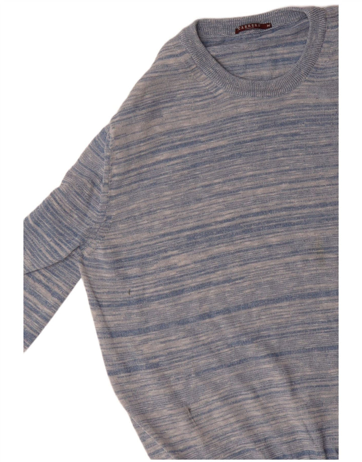 CARRERA Jersey de cuello redondo para hombre de algodón a rayas azul medio