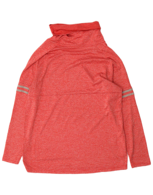 NIKE Womens Ohio State Buckeyes Graphic Top Long Sleeve UK 16 Large Red