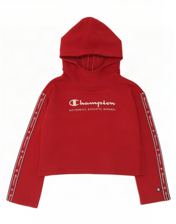 Champion Sudadera Crop Graphic para Mujer UK 14 Medium Red