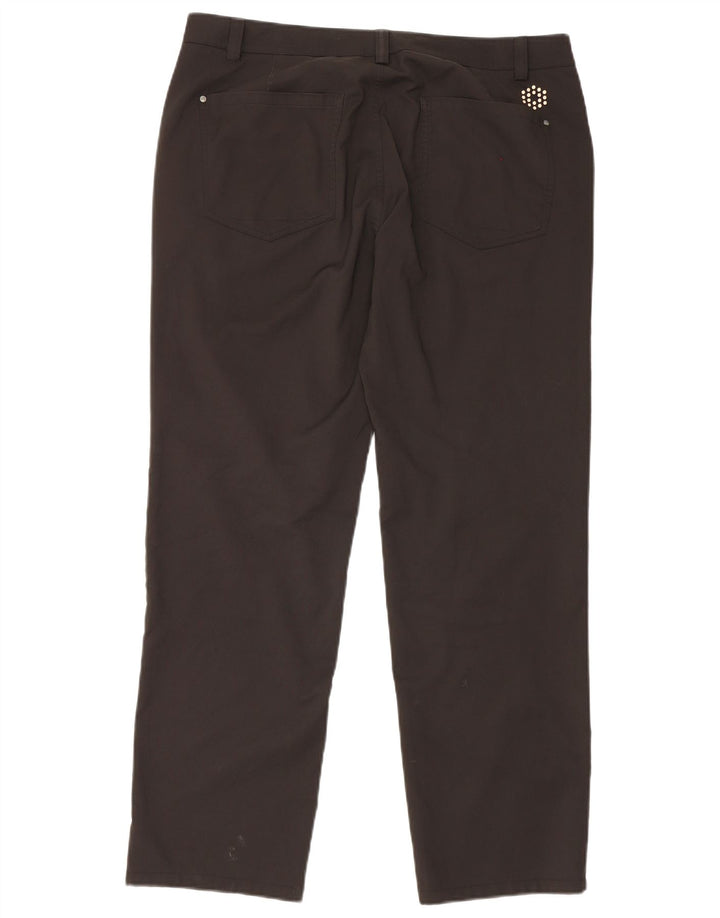 Pantalones casuales rectos para hombre Puma W36 L32 Poliéster negro