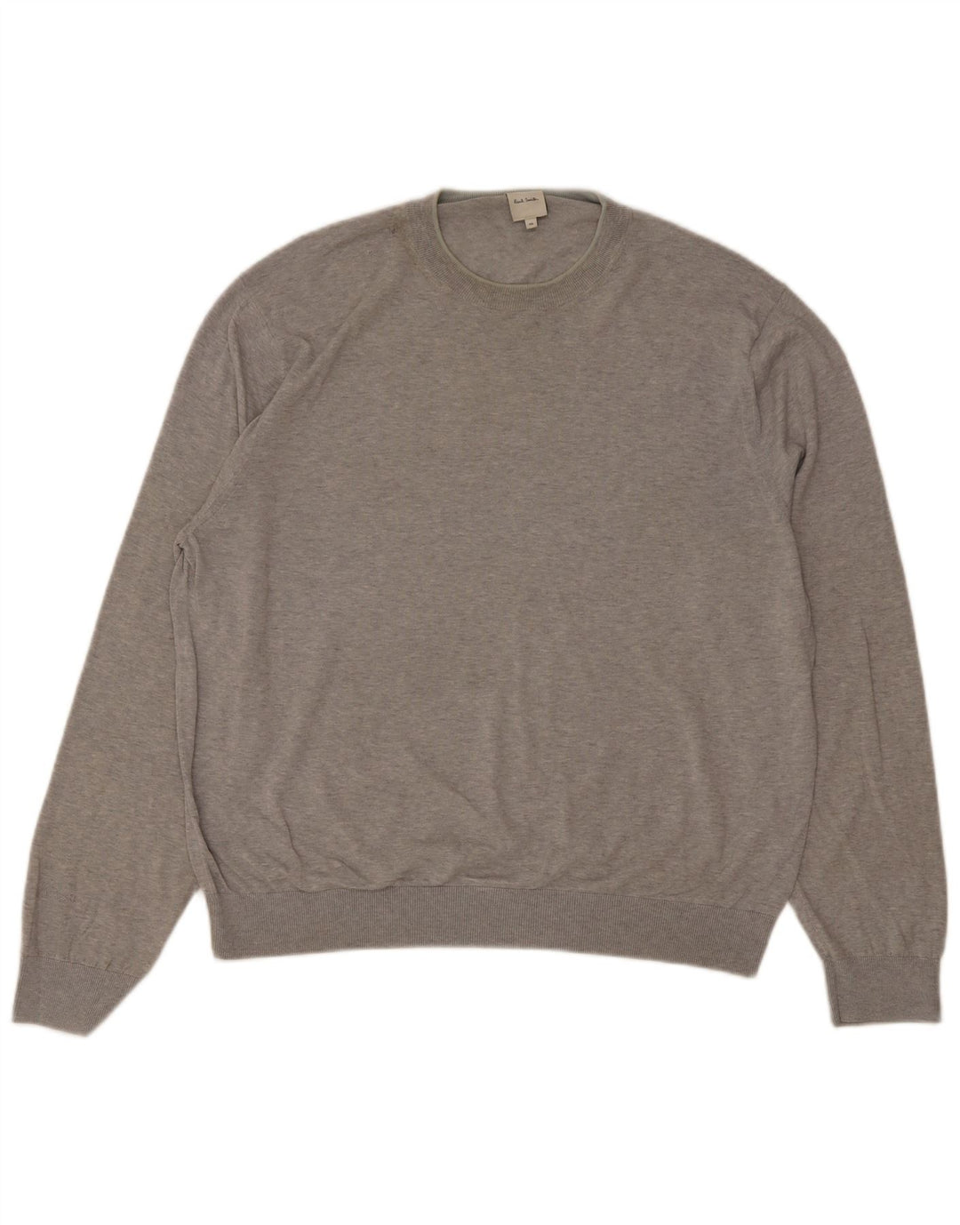 Paul Smith Jersey de cuello redondo para hombre, talla 2XL, algodón gris