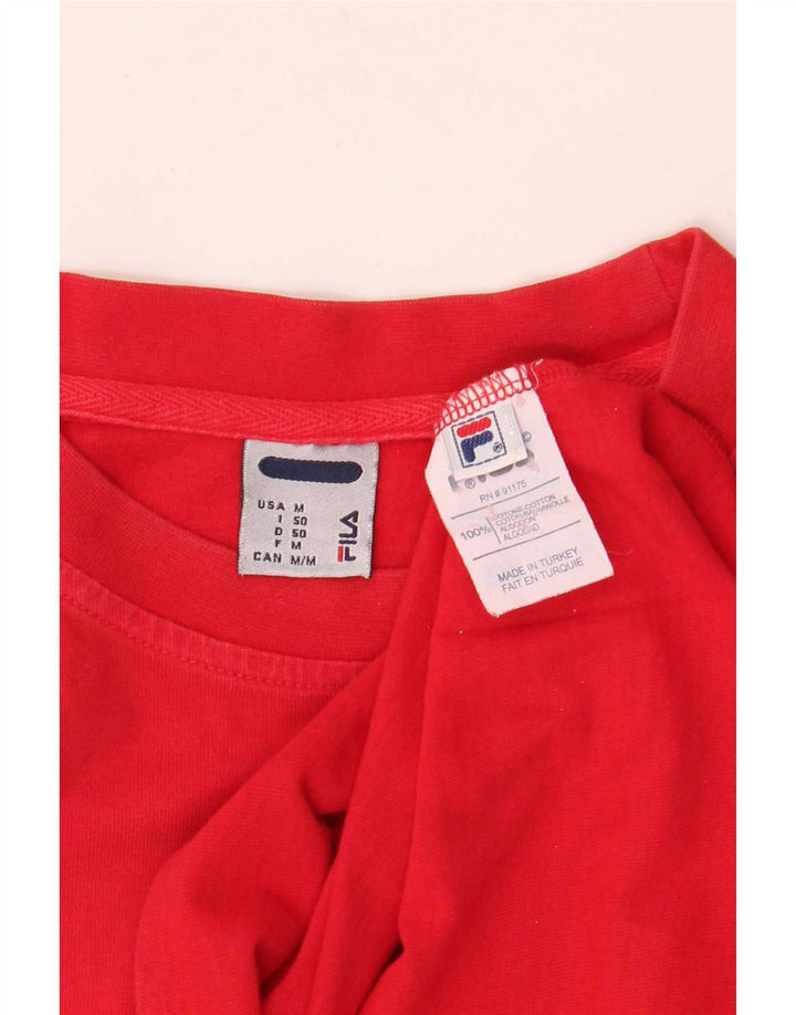 Fila Camiseta gráfica para hombre Top IT 50 Medium Red Cotton