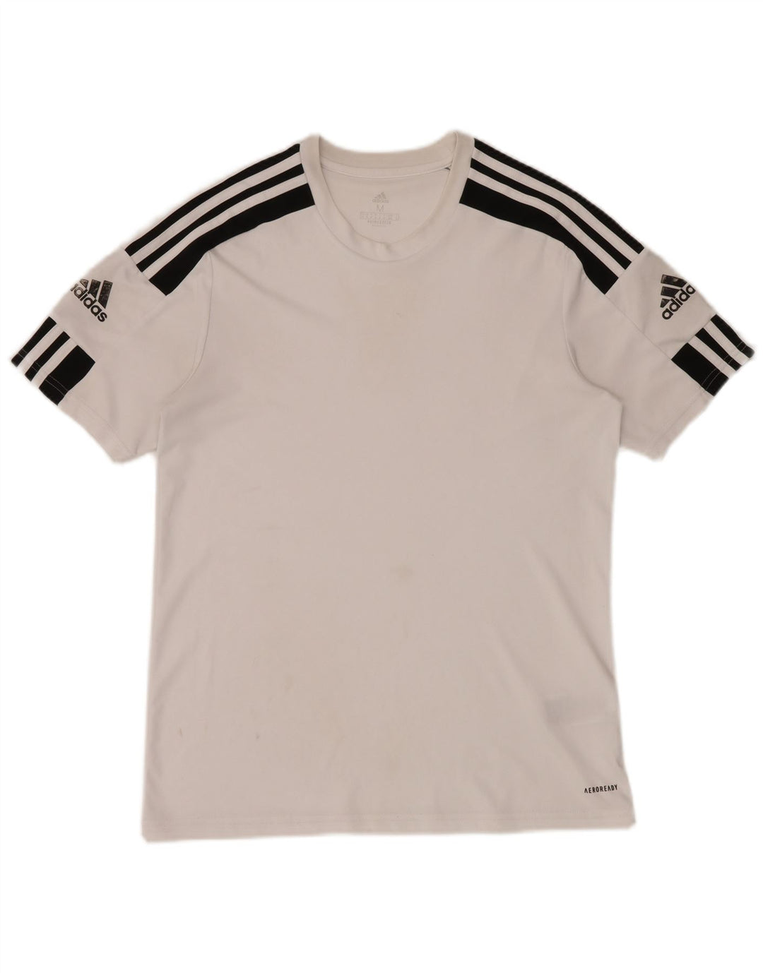 Adidas Hombre Aeroready Camiseta Superior Medio Blanco Colorblock Poliéster