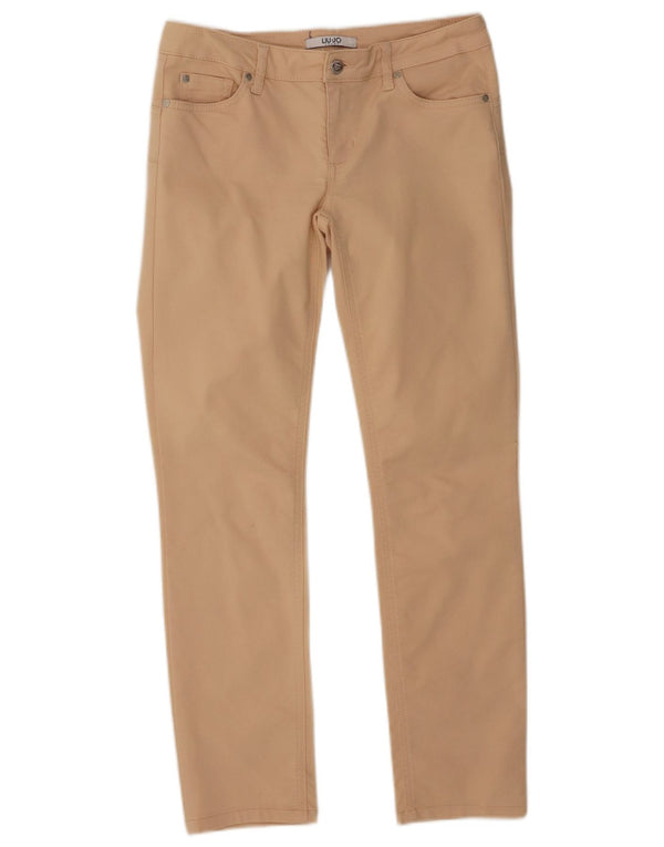Pantalones informales ajustados para mujer Liu Jo W28 L28 Algodón beige