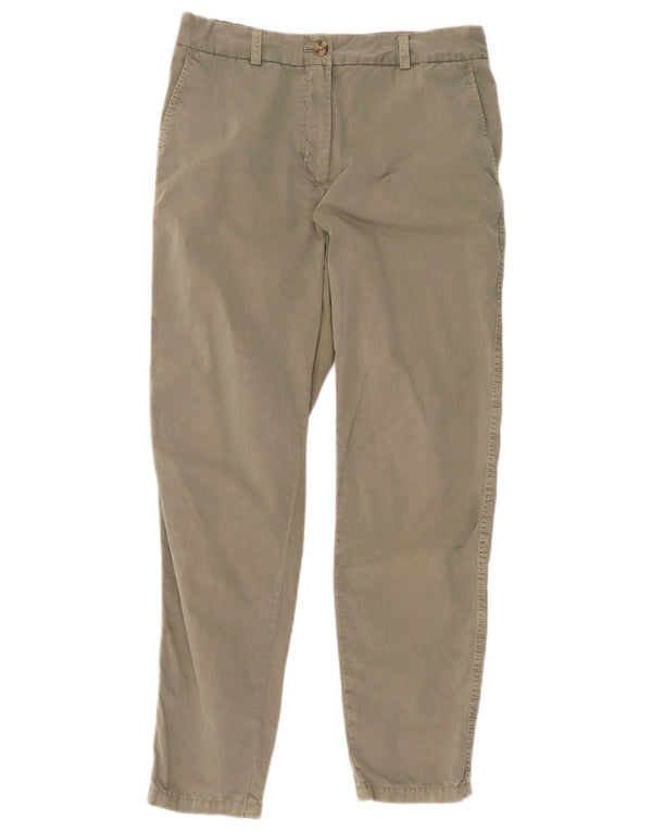 Marks & Spencer Pantalones Chinos Slim para Mujer UK 10 Small W30 L27 Algodón Caqui