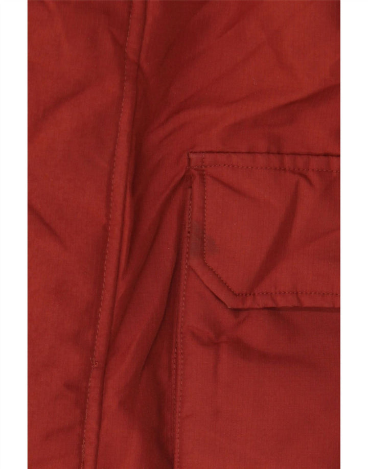 Marks & Spencer Chaqueta Parka Acolchada con Capucha para Hombre UK 40 Large Borgoña Invierno